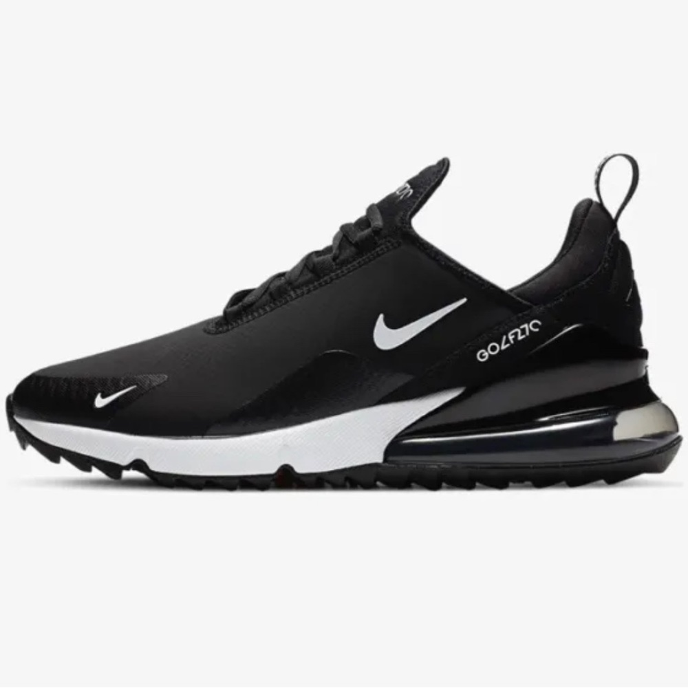 New Nike Air Max 270 G Golf Shoes Black/Hot Punch/White CK6483-001